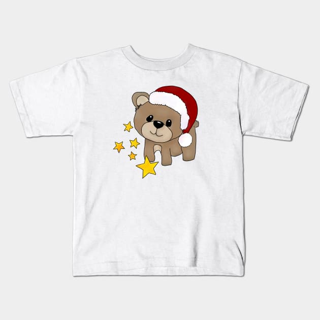 Weihnachtsbär Kids T-Shirt by Blumchen